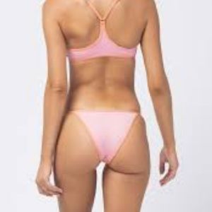 NWT L Space Tommy Bitsy Bikini Bottom Pink XS M
